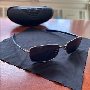 Emporio Armani Slim Rectangular Sunglasses